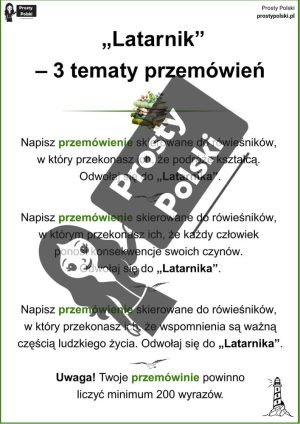 9 tematów wypracowań z „Latarnika”