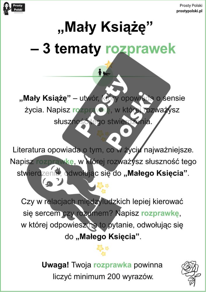 9 tematów wypracowań z „Małego Księcia”