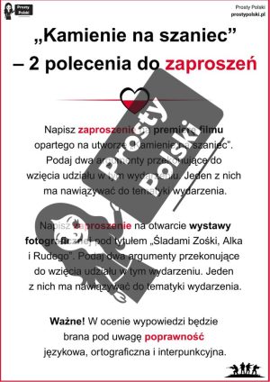 Polecenia do zaproszeń i ogłoszeń z „Kamieni na szaniec”