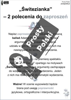 Polecenia do zaproszeń i ogłoszeń ze „Świtezianki”