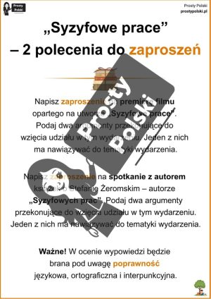 Polecenia do zaproszeń i ogłoszeń z „Syzyfowych prac”