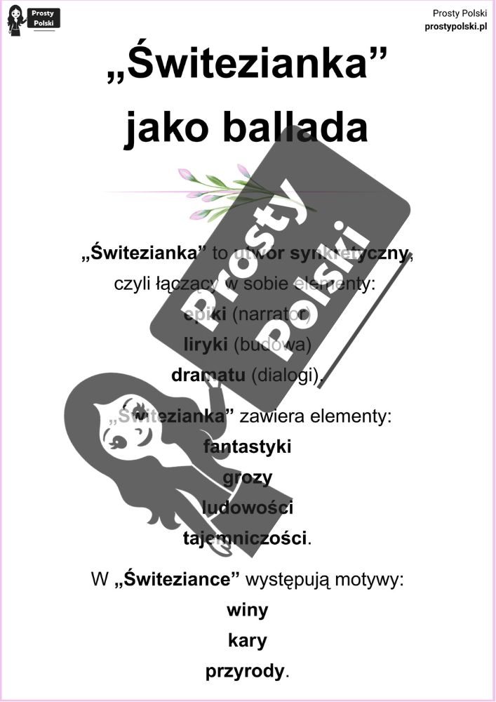 Świtezianka jako ballada