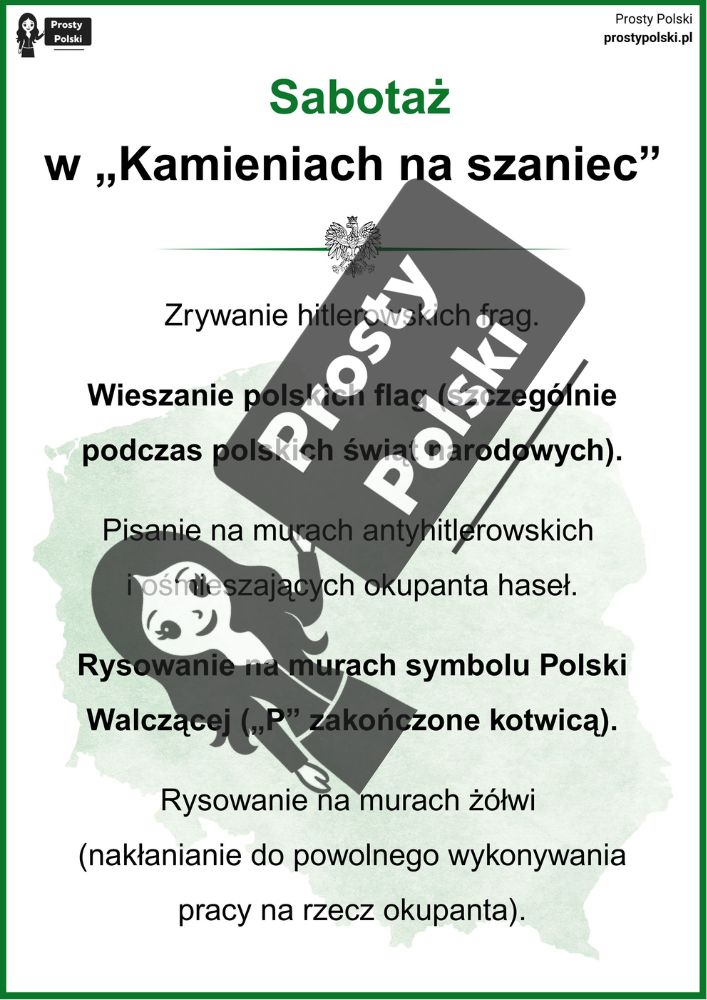 Sabotaż w Kamieniach na szaniec