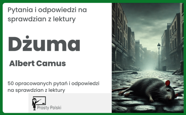 Dżuma test z lektury z odpowiedziami pdf