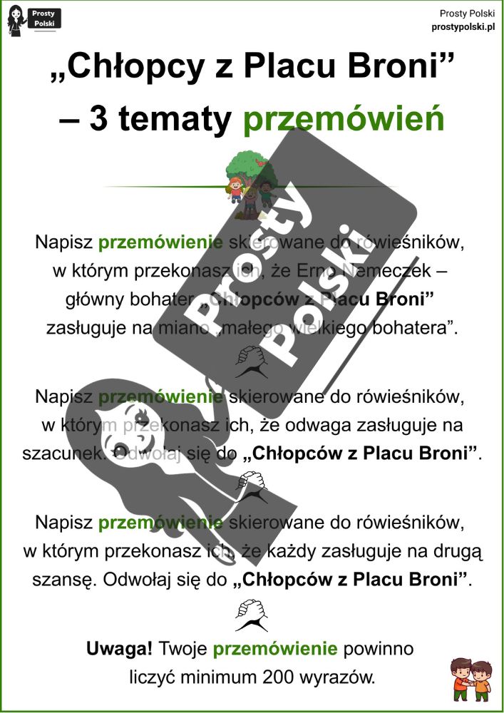 Chłopcy z Placu Broni przemówień