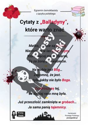 „Balladyna”. Cytaty, morały