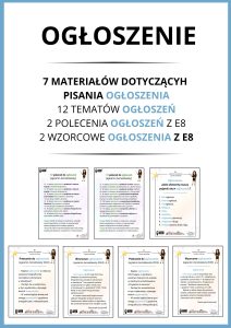 Ogłoszenie zestaw