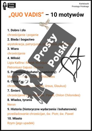 „Quo vadis”. 10 motywów