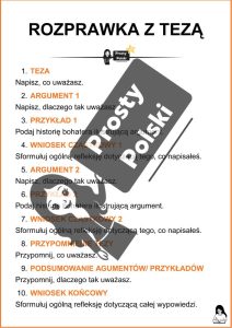 Rozprawka z tezą jak napisać na egzaminie ósmoklasisty