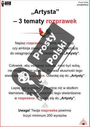9 tematów wypracowań z „Artysty”