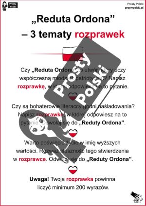 9 tematów wypracowań z „Reduty Odona”